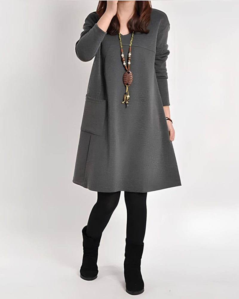 DEMARI - CASUAL DRESS WITH POCKETS