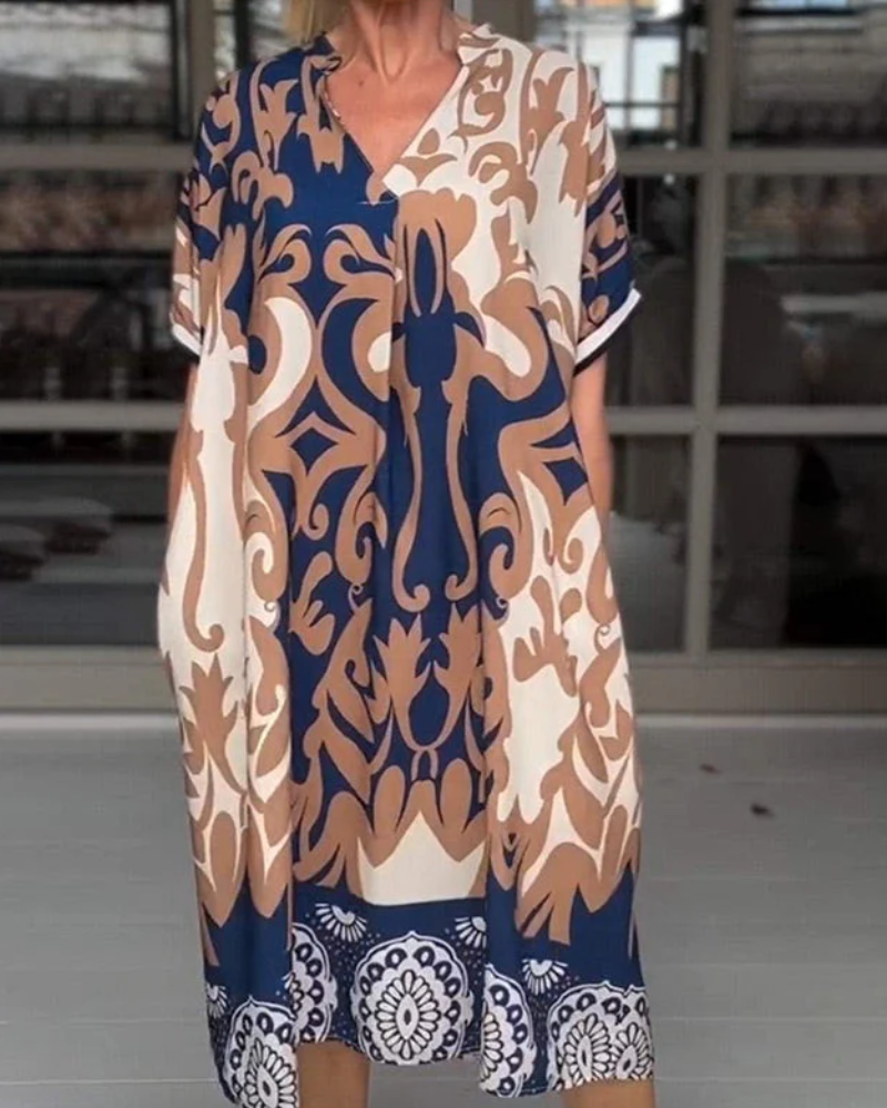 SADARA - VIBRANT PRINTED DRESS