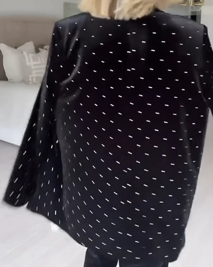 SAVAYA - Diamond Velvet Blazer