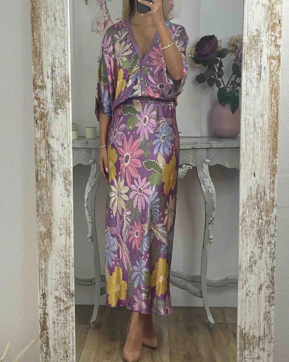 MAIAN - FLORAL SILK TOP