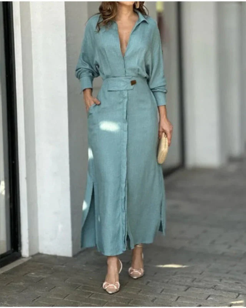 MELEIA - Cotton and linen maxi dress