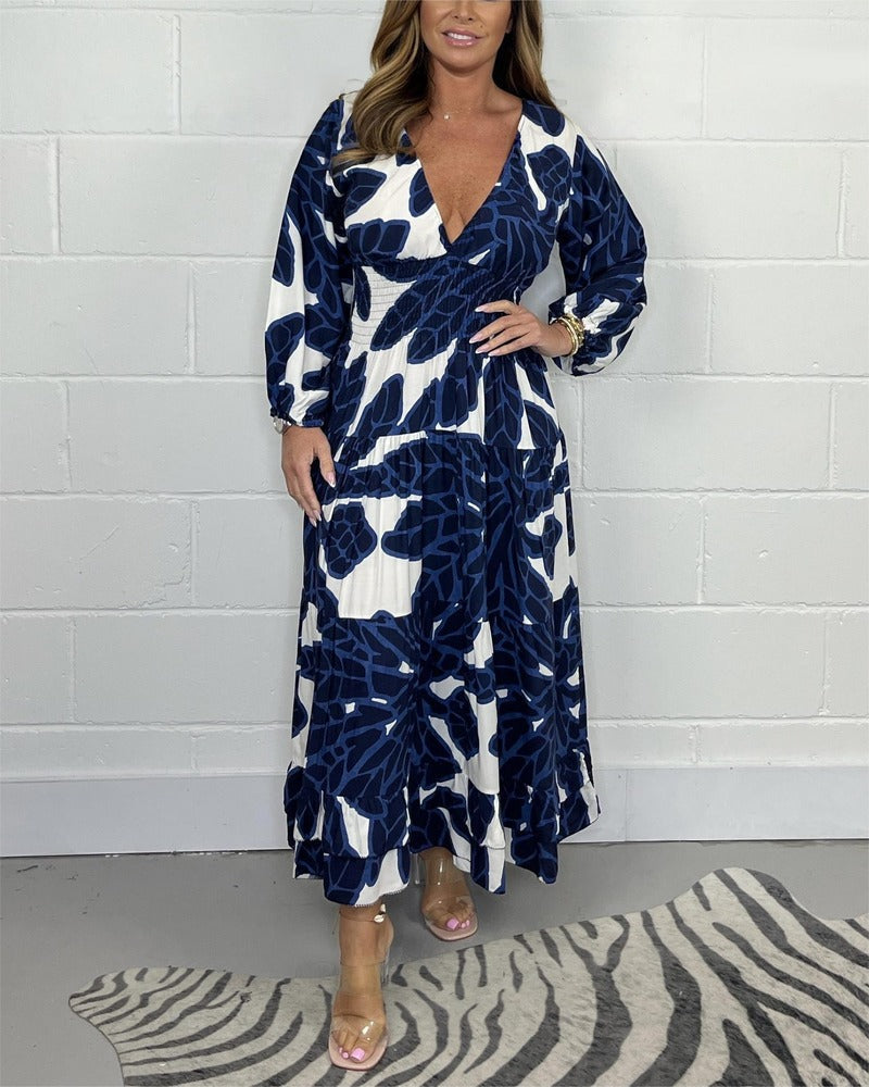SABRINA - PRINTED MAXI DRESS #AMO8284