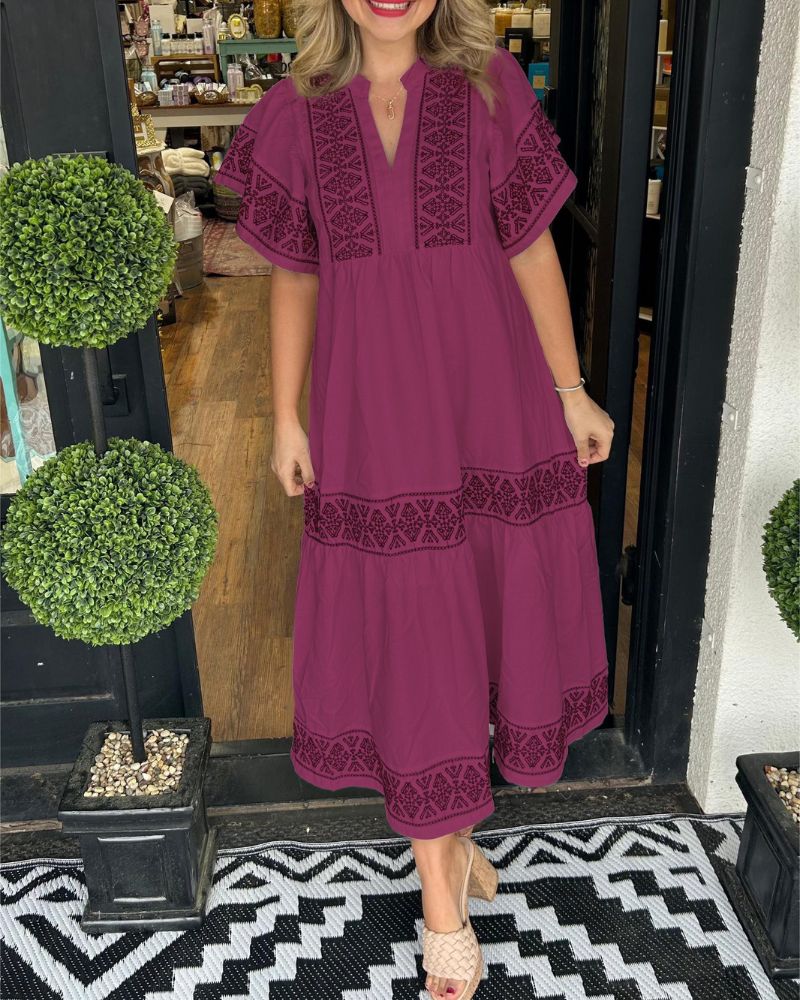 SIARI - Boho Maxi Dress