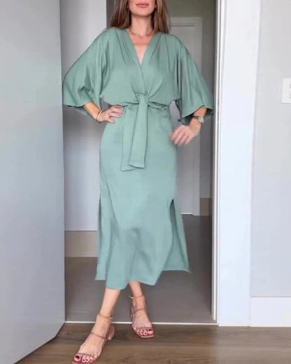 BALANA - Lace-Up Dress