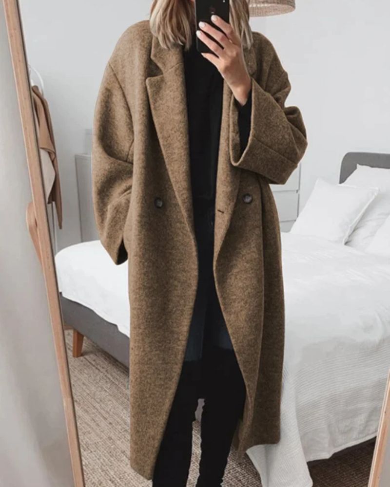 GABRIELA - Cosy long coat #VEV38678