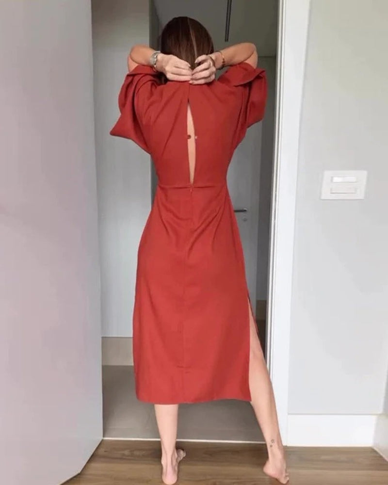 BALANA - Lace-Up Dress