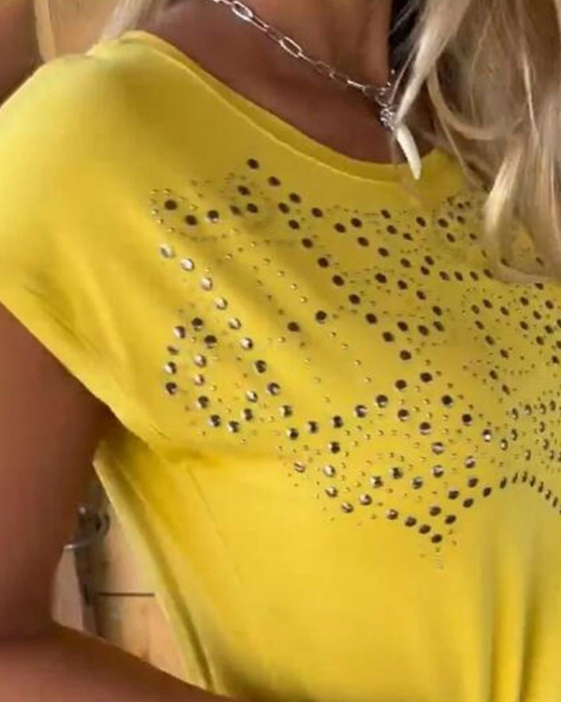 MASOVA - Studded Fringe T-Shirt