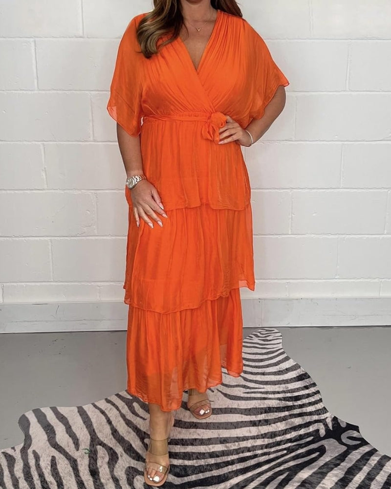 NAMOLA - Stylish and Elegant Tiered Chiffon Dress