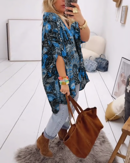 MARLENA - LOOSE PRINTED BLOUSE