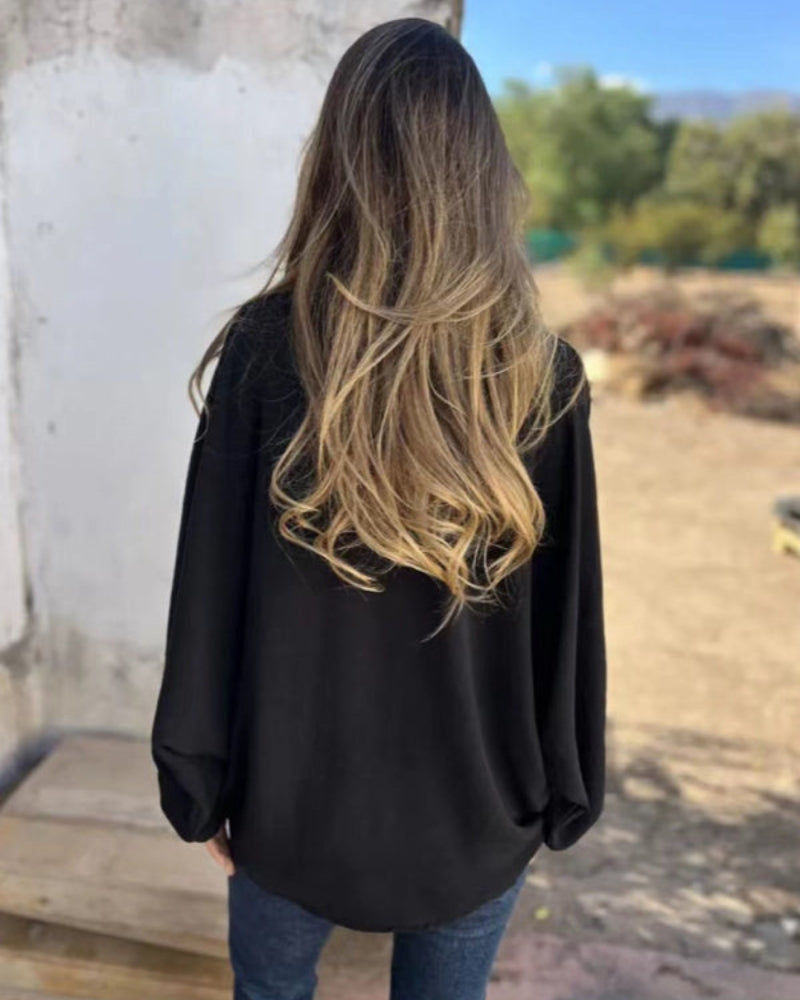 SERANE - COTTON AND LINEN THIN CARDIGAN