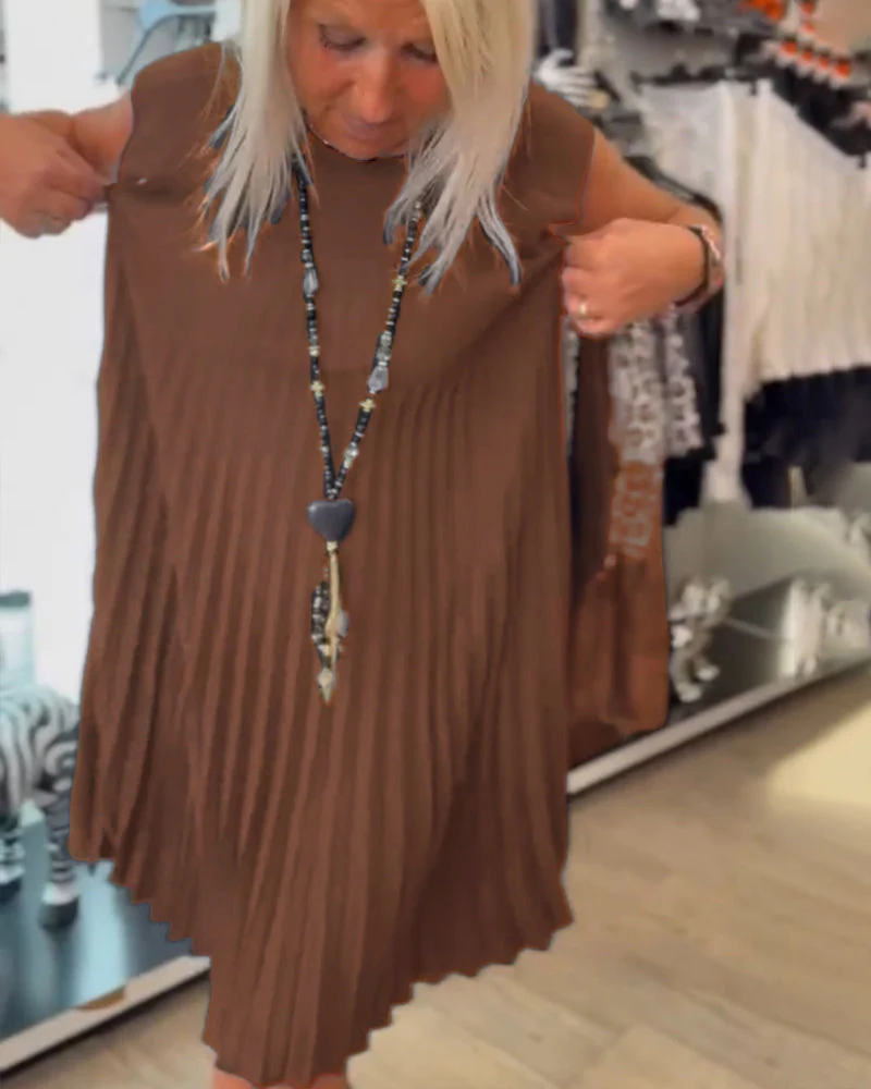 NARASIA - TRENDY PLEATED DRESS #RSA9618