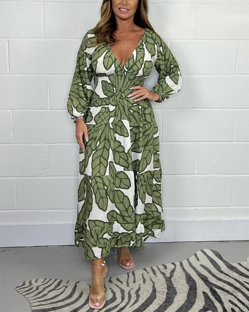 SABRINA - PRINTED MAXI DRESS #AMO8284