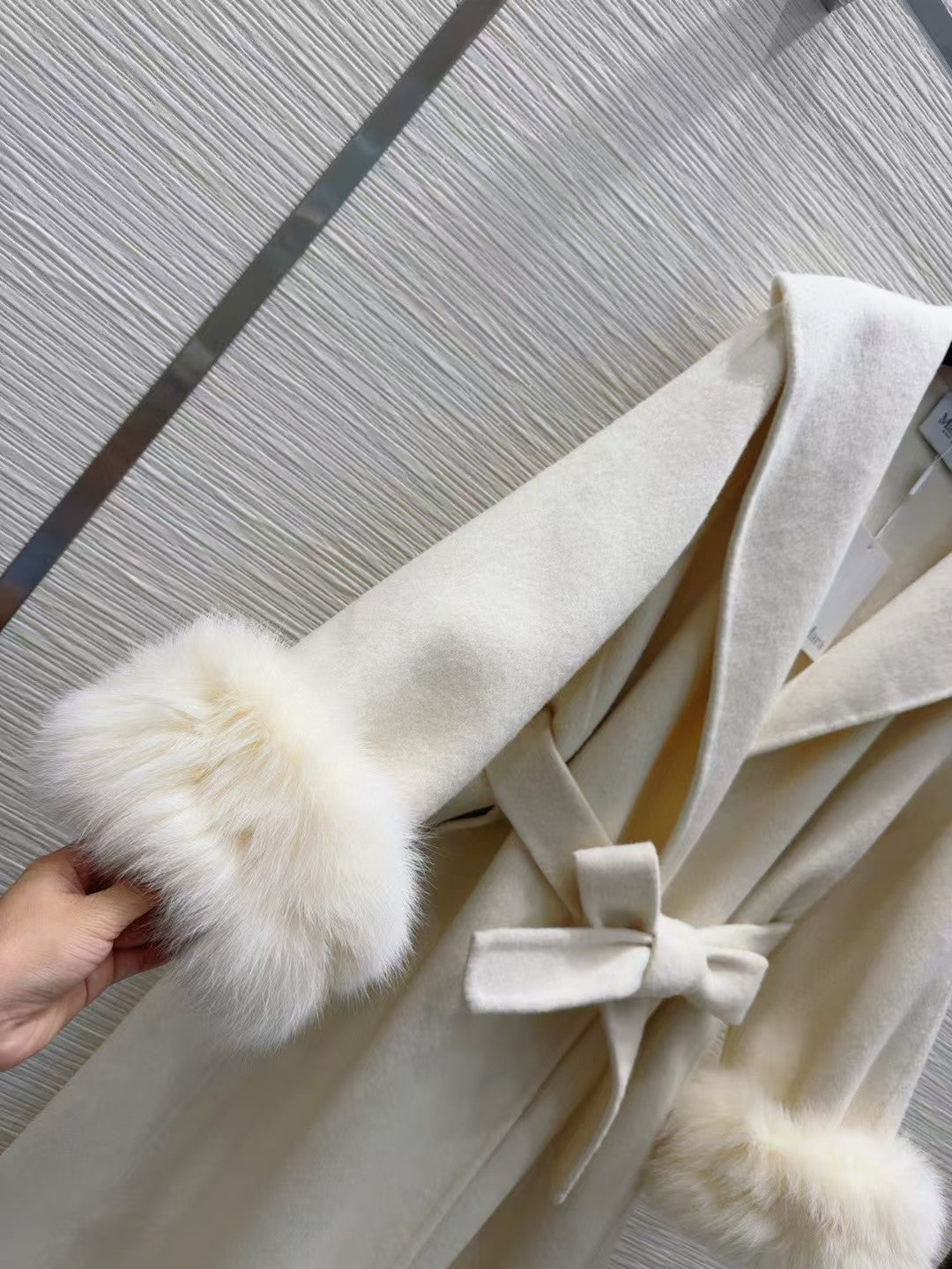 Max Mara Cream Coat Wool Cashmere