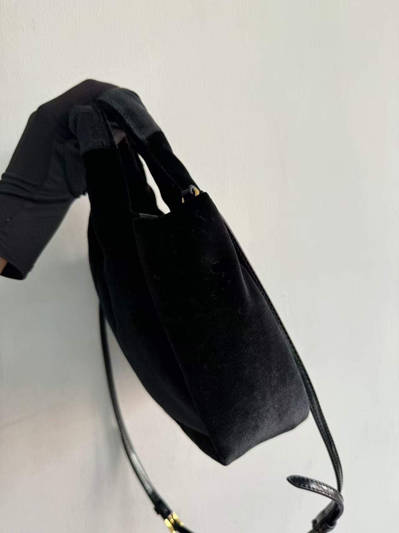 Prada Padded Mini Bag Black Velvet