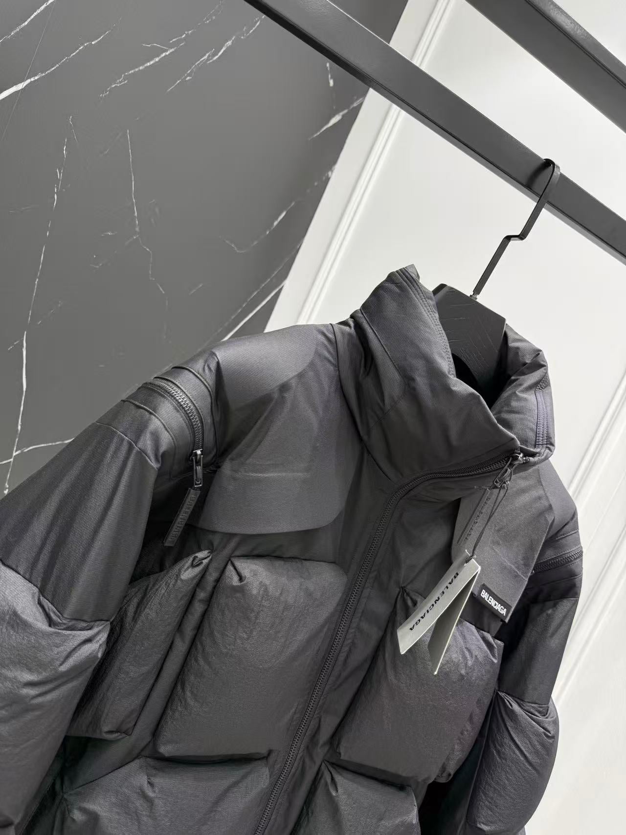 Balenciaga Jacket Black Polyester Down