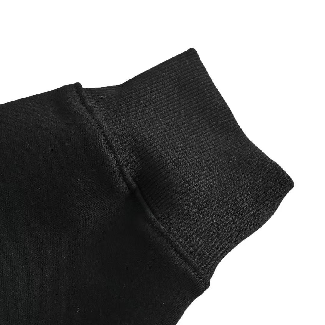 Dior 2025 'CD Icon' Black Cotton Fleece Sweatshirt