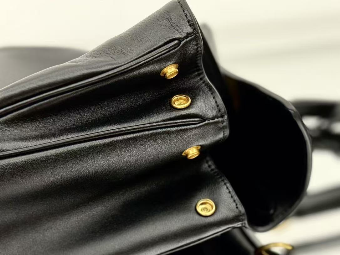 Balenciaga Small Rodeo Bag 29 Black Calfskin Gold Hardware
