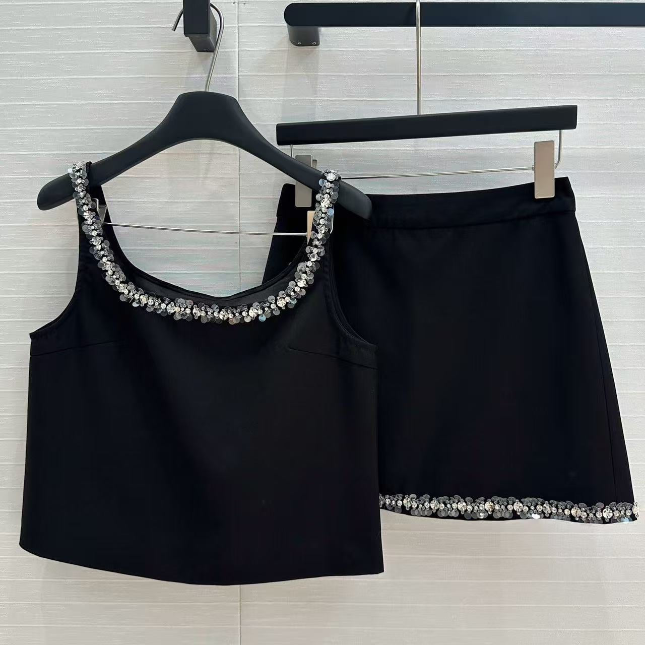 Gucci Vest Set Black Cotton