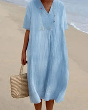 MYKA - BEACH LINEN DRESS