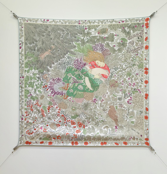 Hermes 2026 Dans les Bras de Selene Silk Scarf