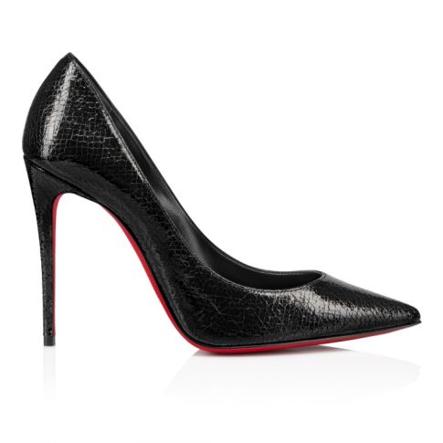 CL Kate 100 Mm Pumps Star Specchio Leather Black