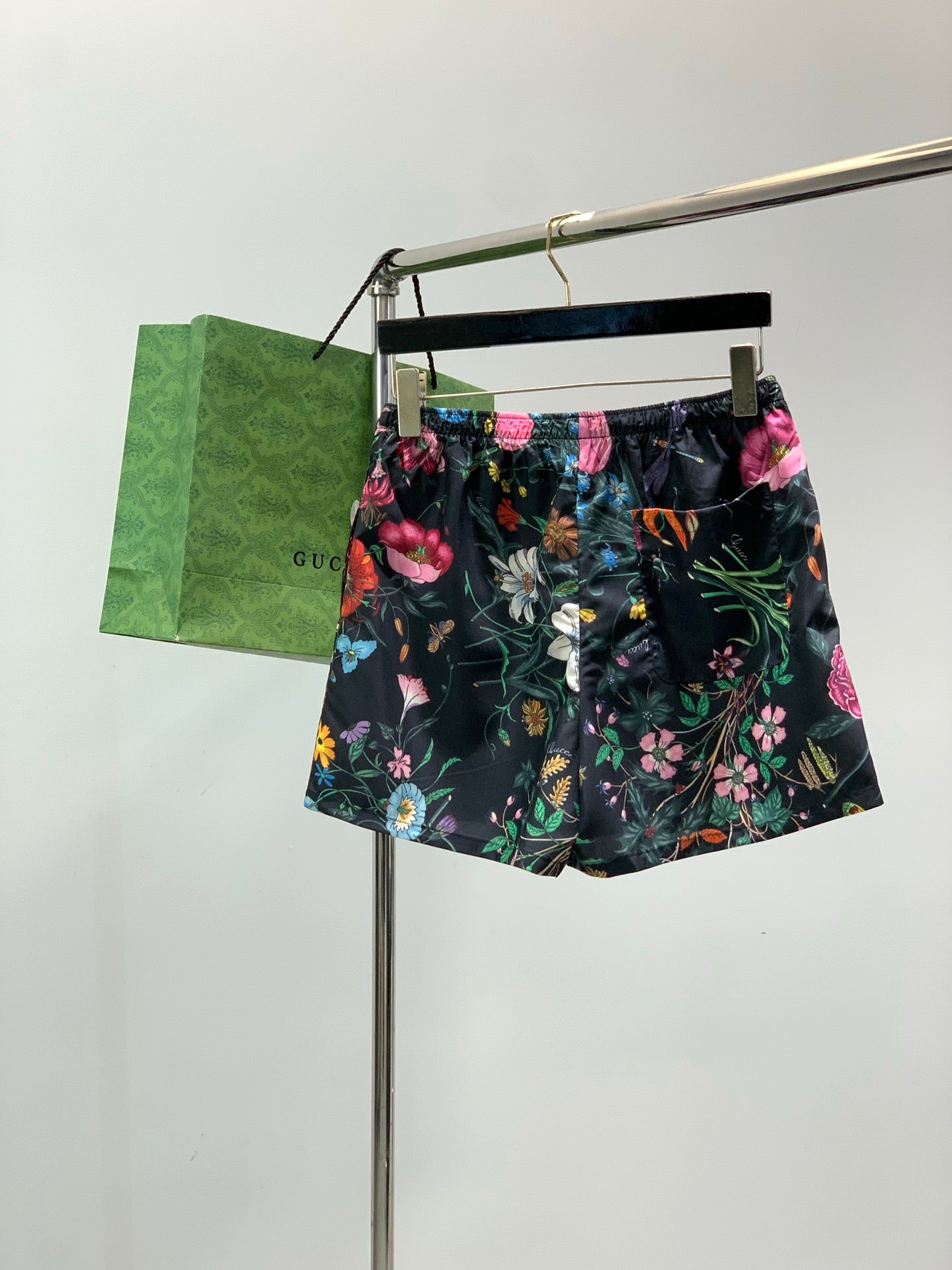 Gucci 2026 Flower Set Black mix colors Silk 131811
