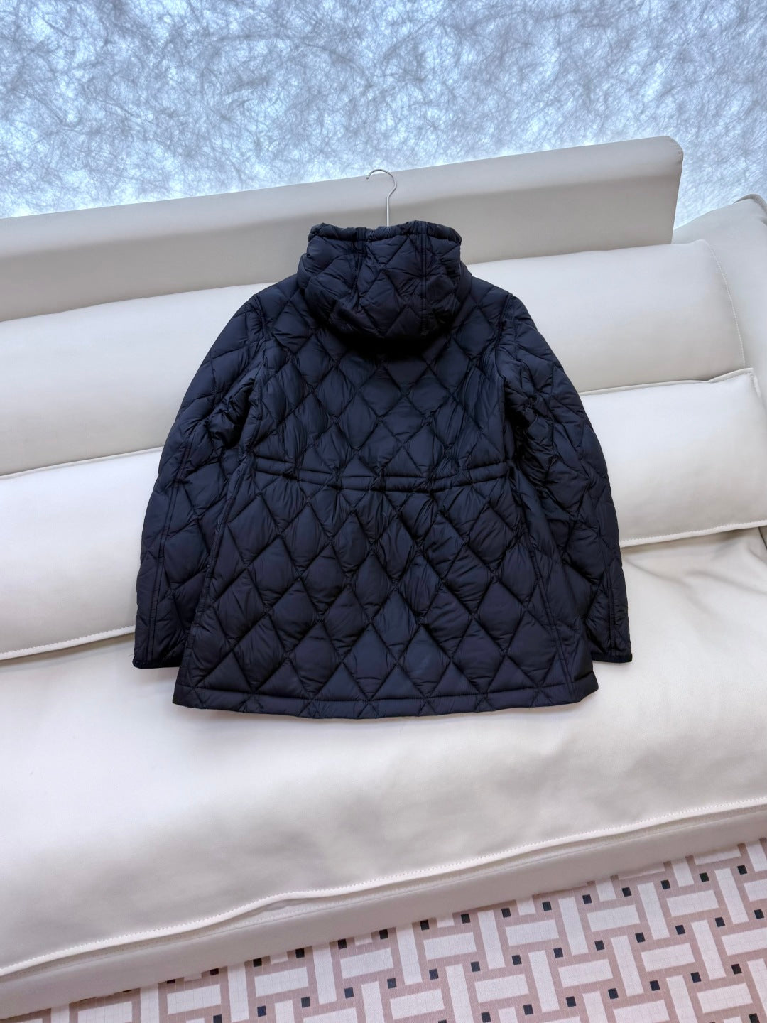 Burberry 25 Mid-Length Jacket Black Nylon Cotton