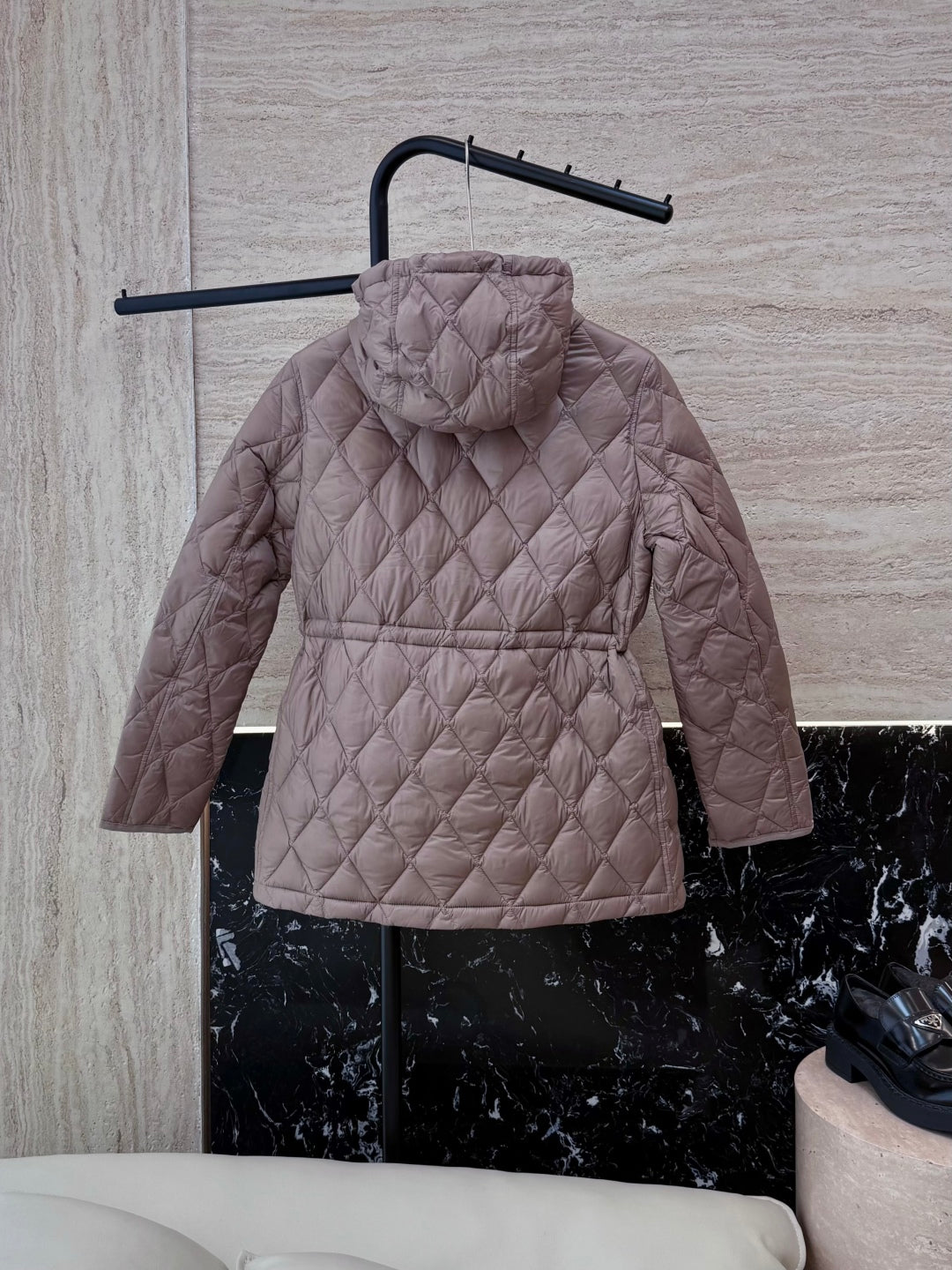 Burberry 25 Mid-Length Jacket Whimshy Pink Nylon Cotton