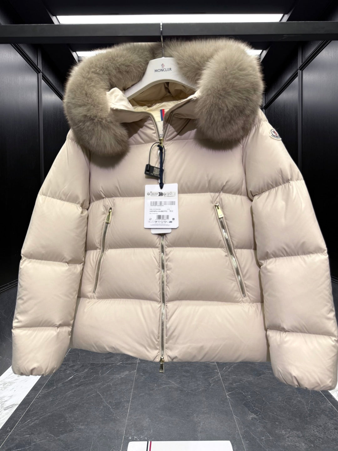 MC 25 Down Jacket Ivory White Polyester 0016