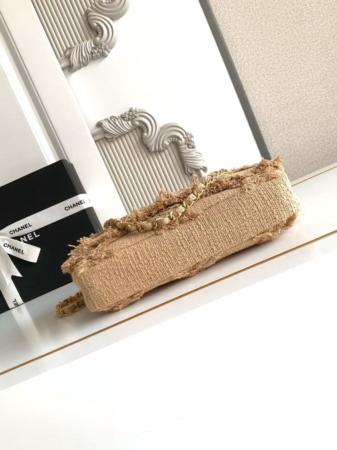 CC 2025 Crochet 27cm Beige Tweed Fabric