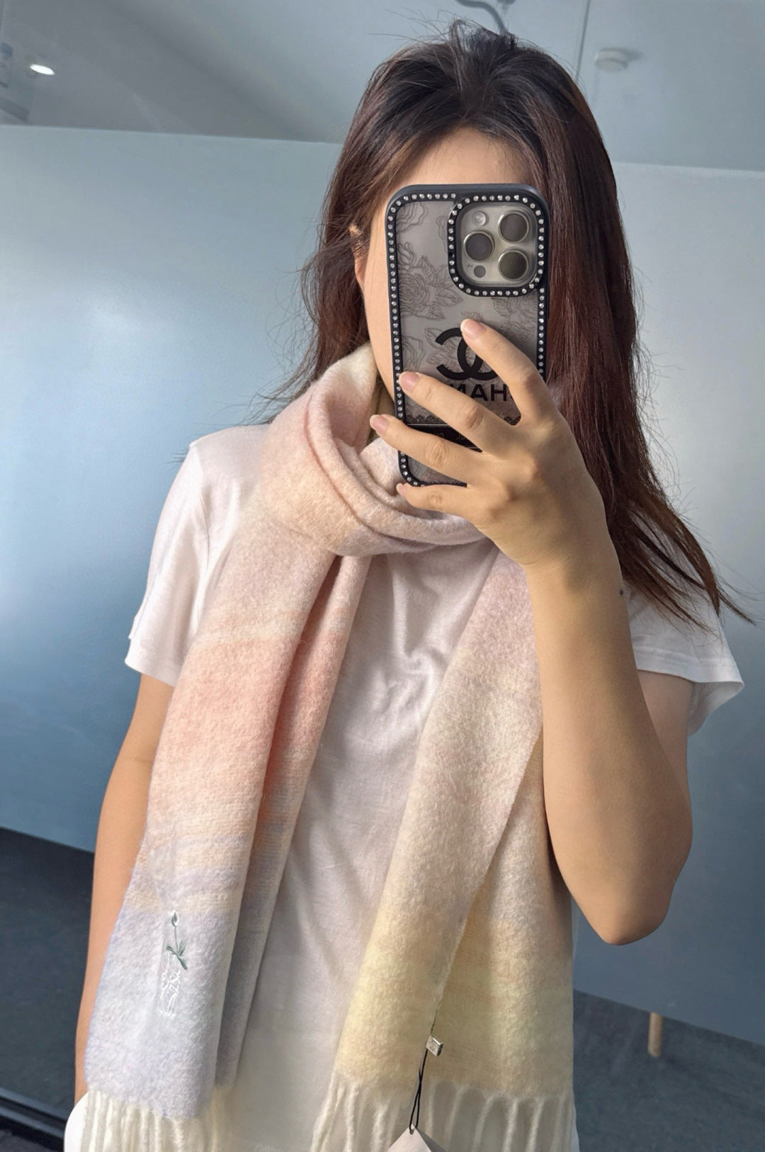 Loewe Scarf 180CM Mutilcolor Cashmere 968377
