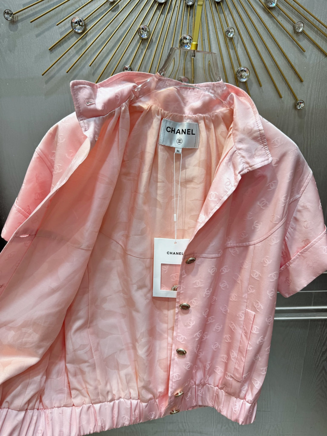 Chanel 2026 Taffeta Jacket Pink Silk