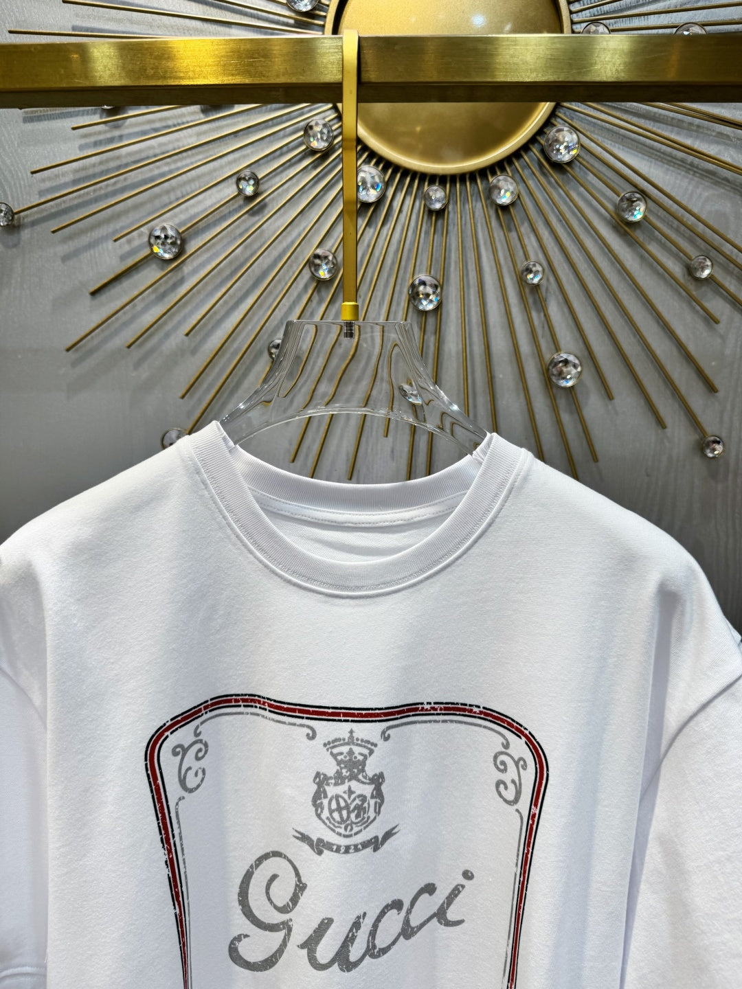 Gucci 2026 Short-sleeved Printed T-shirt White Cotton