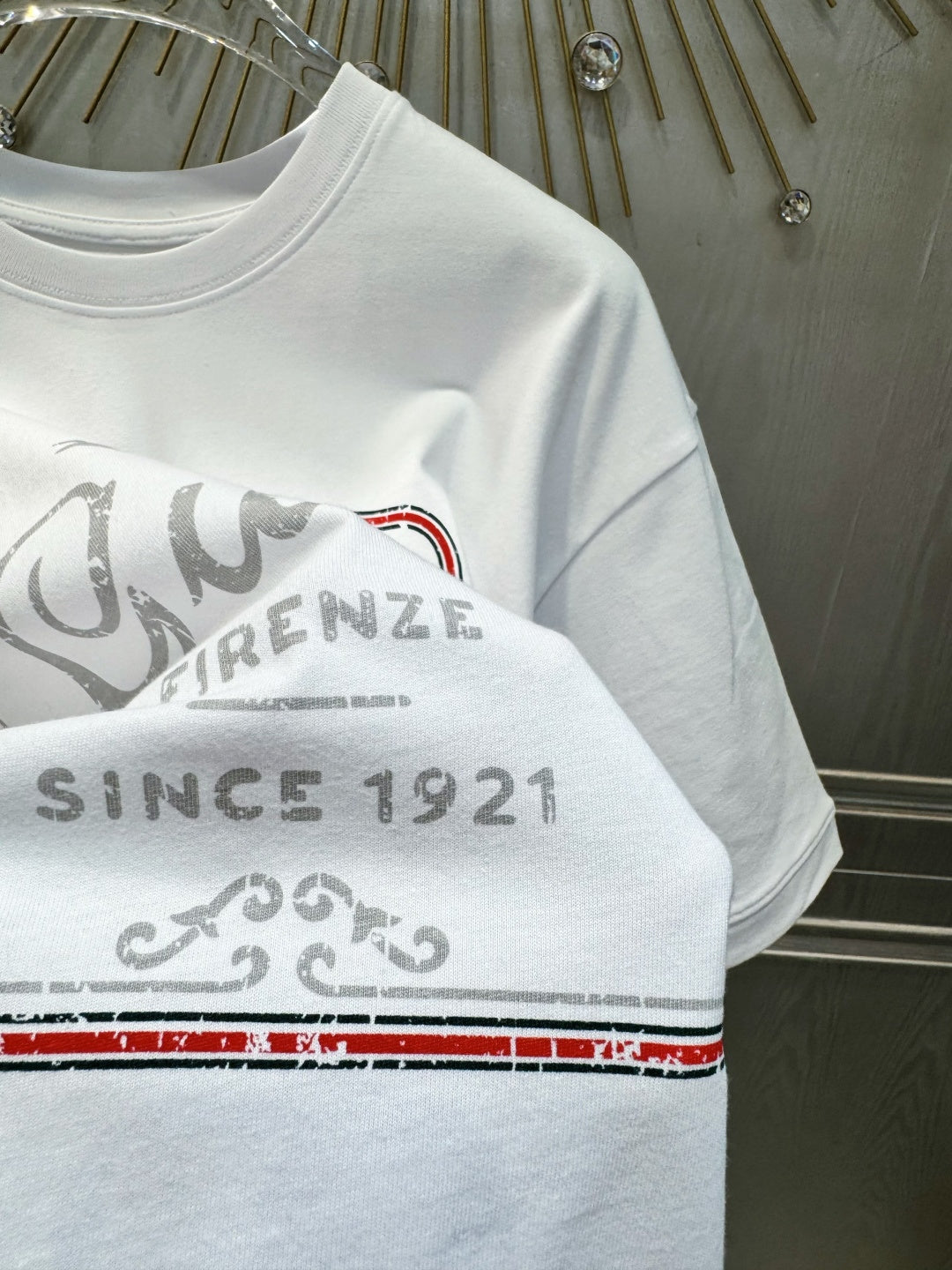 Gucci 2026 Short-sleeved Printed T-shirt White Cotton