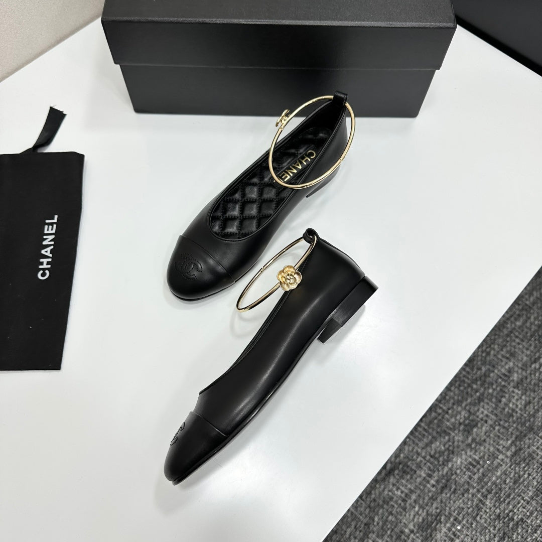 CC 26s Ballet Flats Black Sheepskin 626304