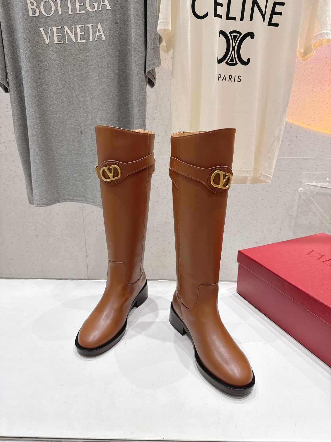 Valentino 2025 Boot Brown Calfskin 435096