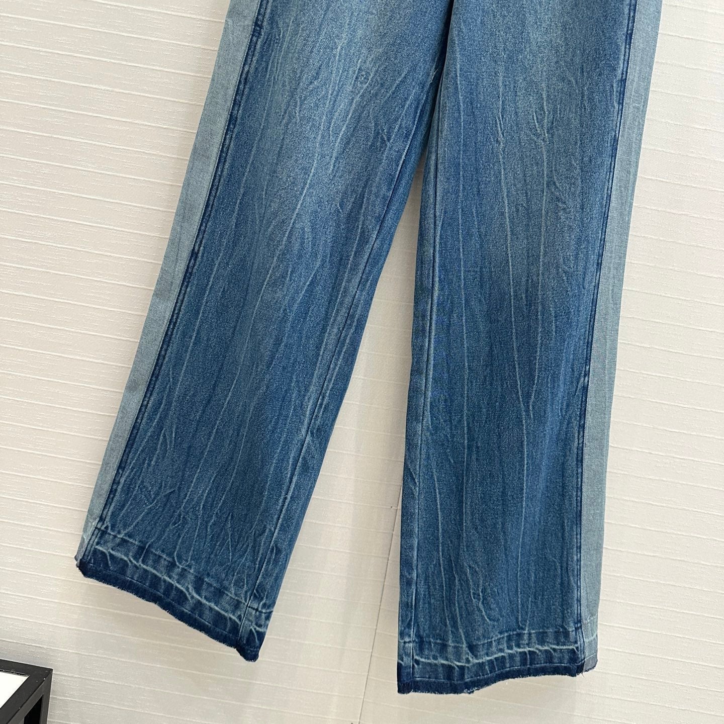 Miu Miu 25 Straight Jeans Blue Cotton
