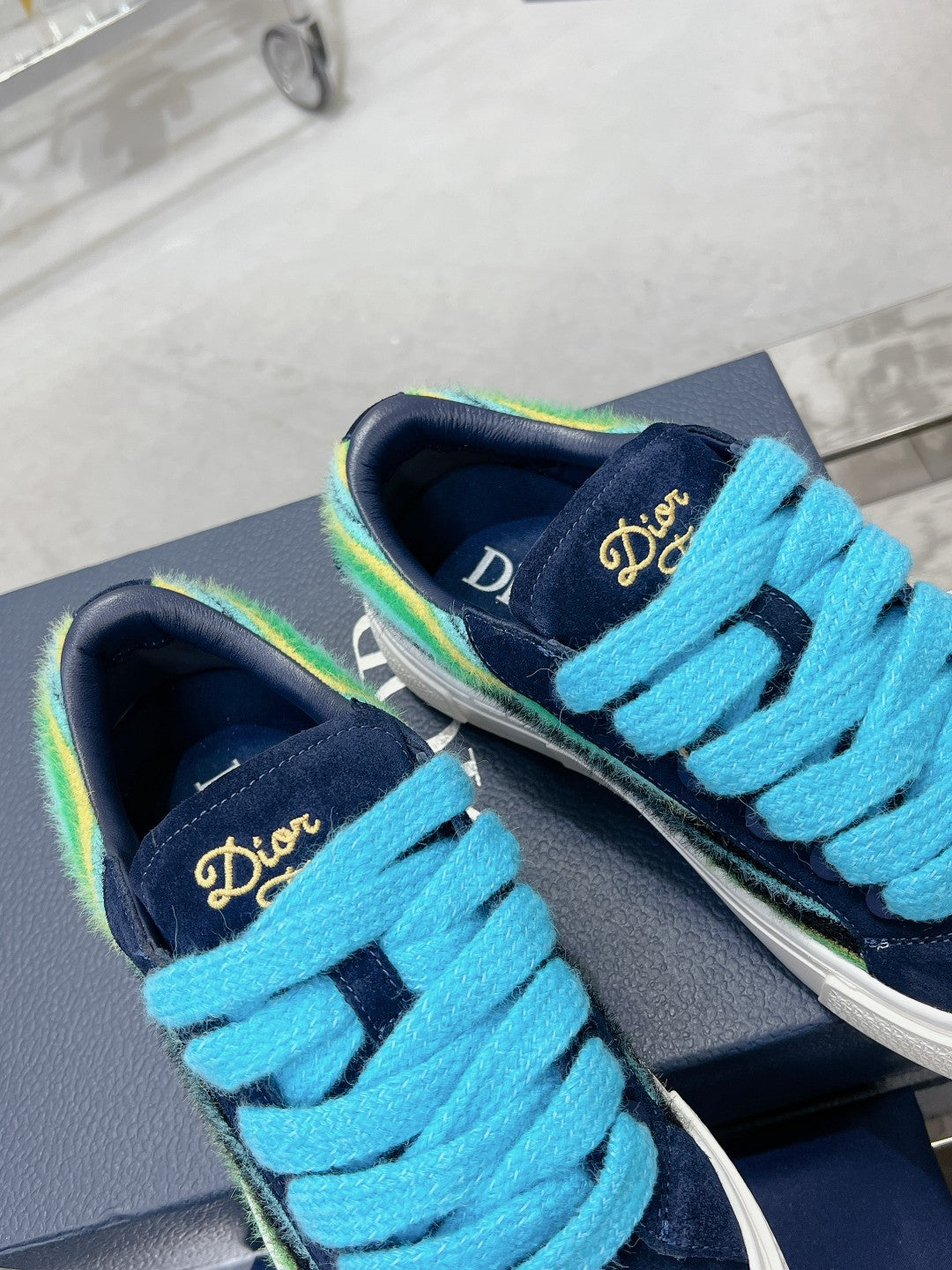 CD B33 Sneaker 30mm In Colorful Suede  100654