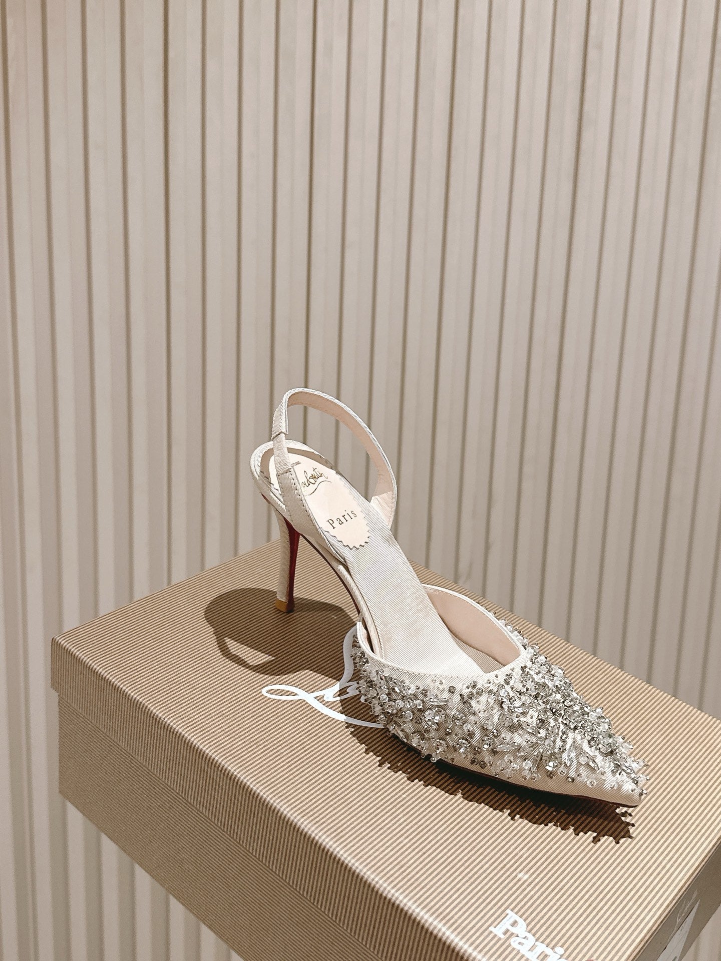 CL 25 Sling Back Beige Imported Original Special 346317