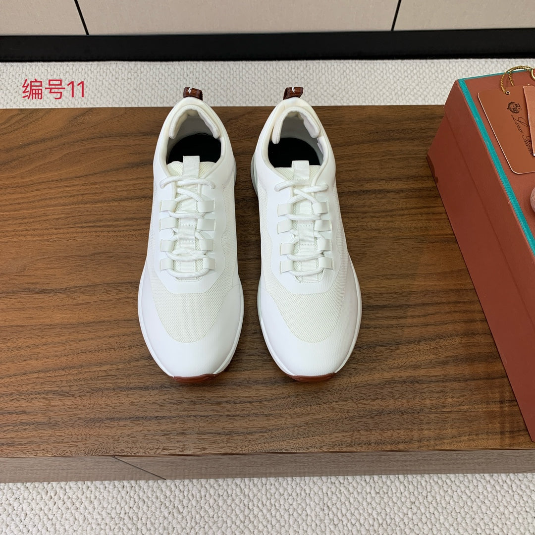 LP Week-End Walk Sneaker In White Mesh Fabric 984416