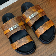 HM Jackson Sandal Brown  Cowhide 294065