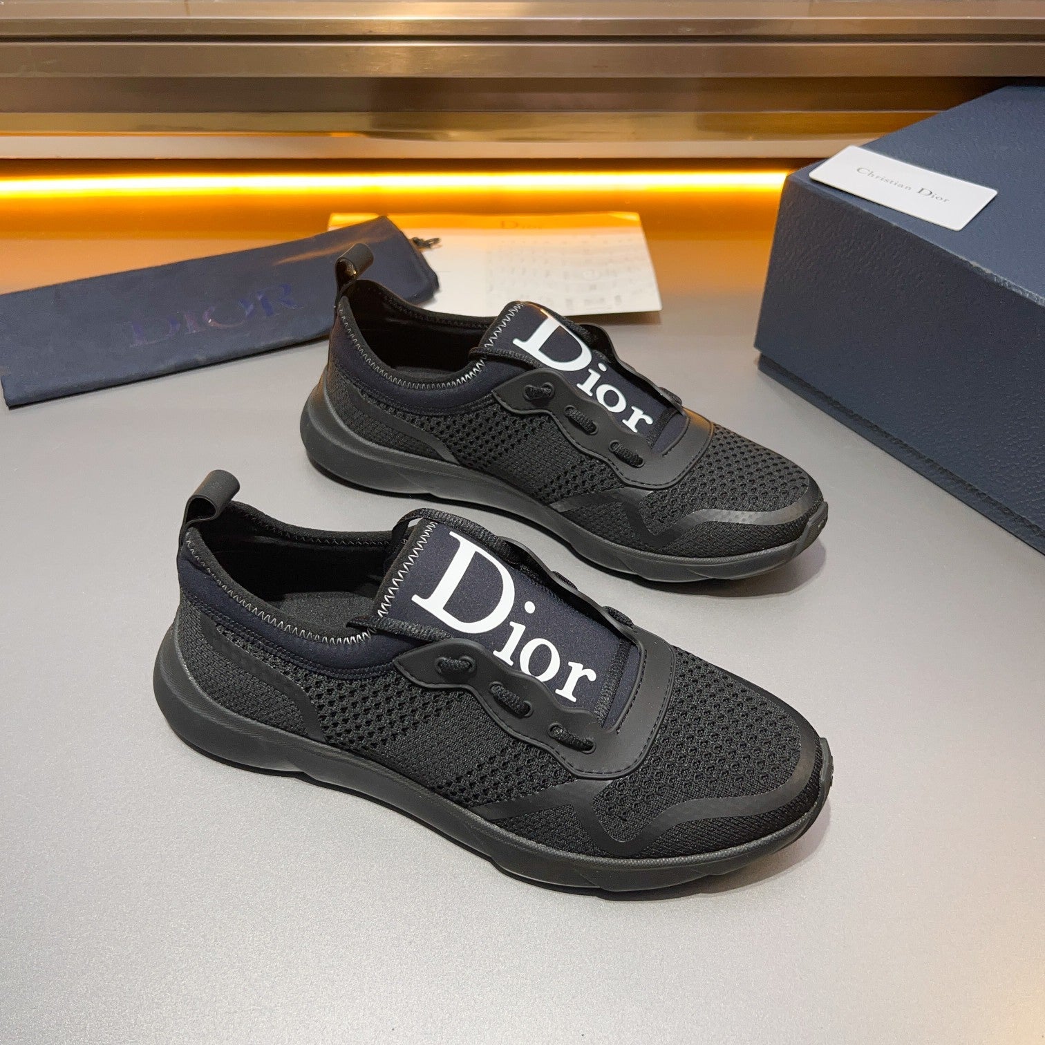 CD BASKETBALL SHOES BLACK BREATHABLE FABRIC