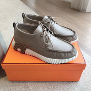 HM Men's Increase Sneaker Gray Cowhide 204376