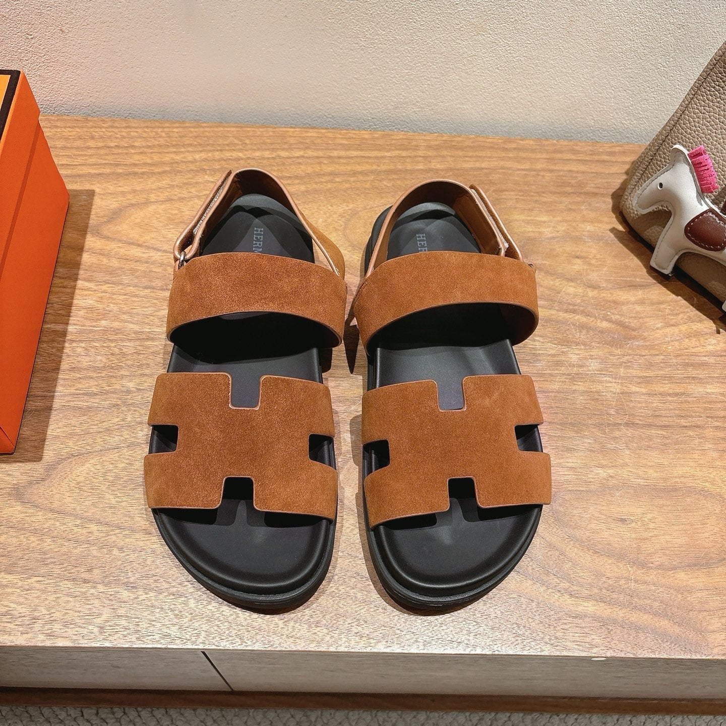 HM Men's 25 Chypre Sandals Brown Suede 651347