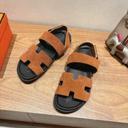 HM Men's 25 Chypre Sandals Brown Suede 651347