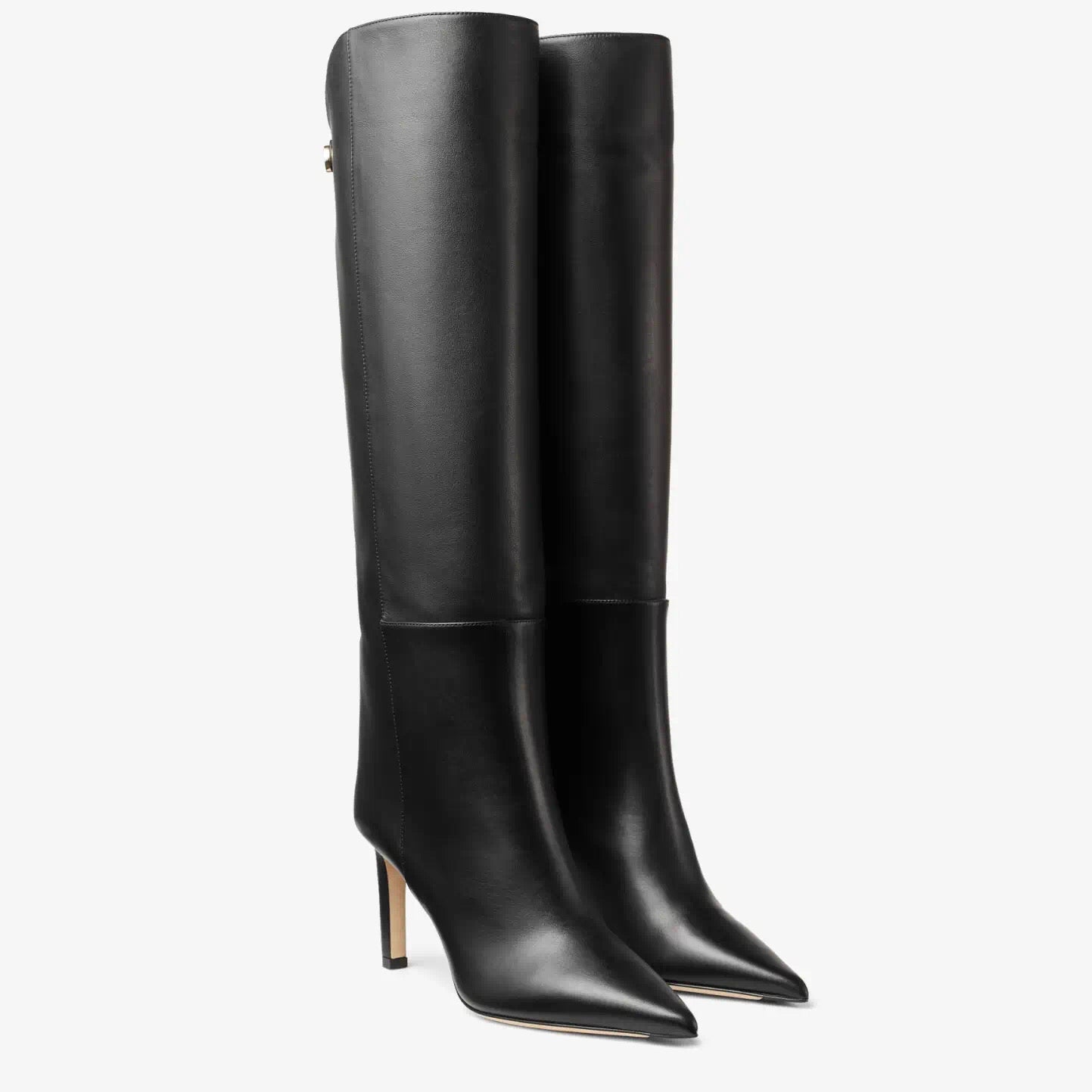 Knee-High Boots Smooth Leather