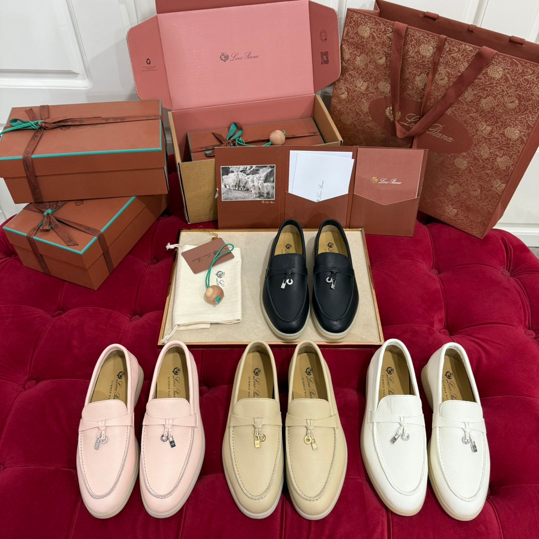 LP 25C Summer Charms Walk Loafer White Calfskin 212599