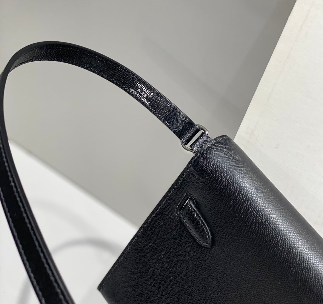 HM Kelly Elan 27cm Black Leather Shw