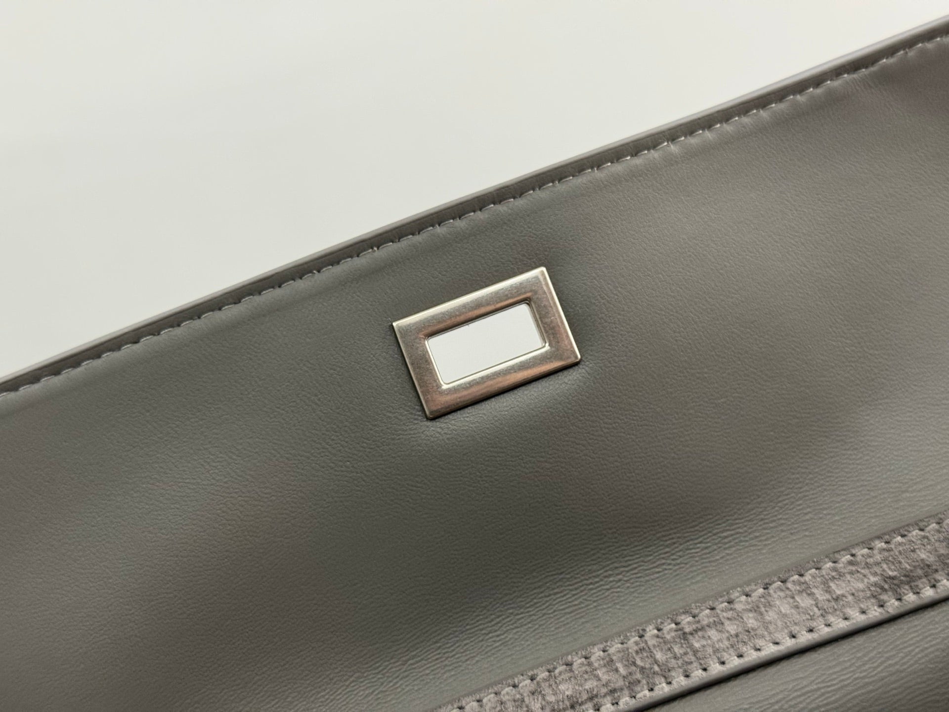 Balenciaga Medium Bag 35 Gray Suede Sliver Hardware