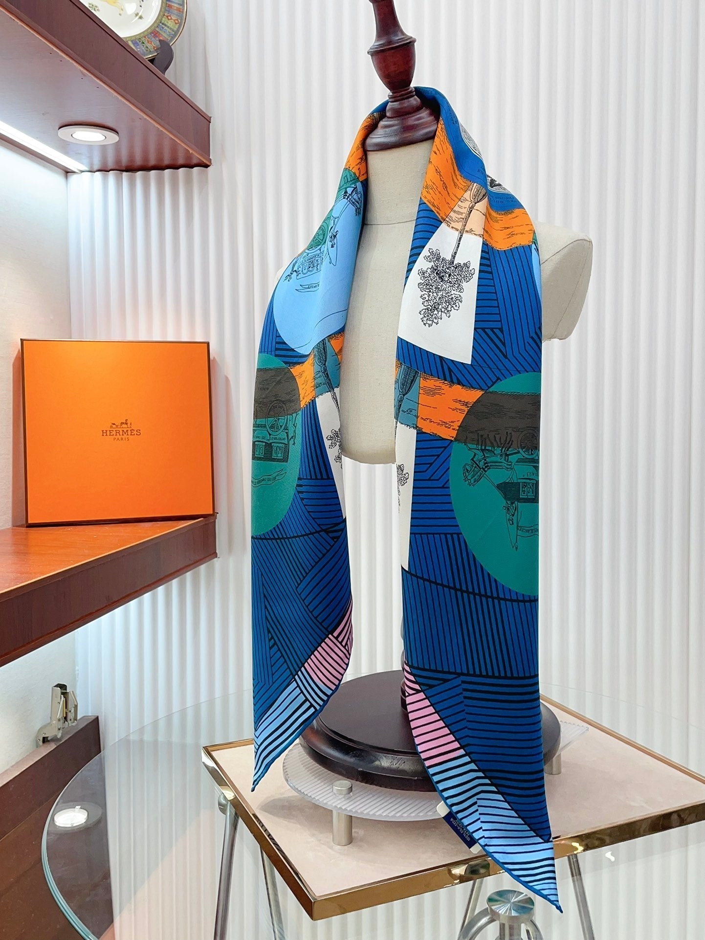 Jeu Des Omnibus Remix Scarf 90 CM In Colorful Silk Twill  211109